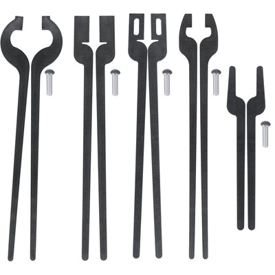 Five Types DIY Rapid Tongs Bundle Set with Rivets For Beginners or Blacksmith