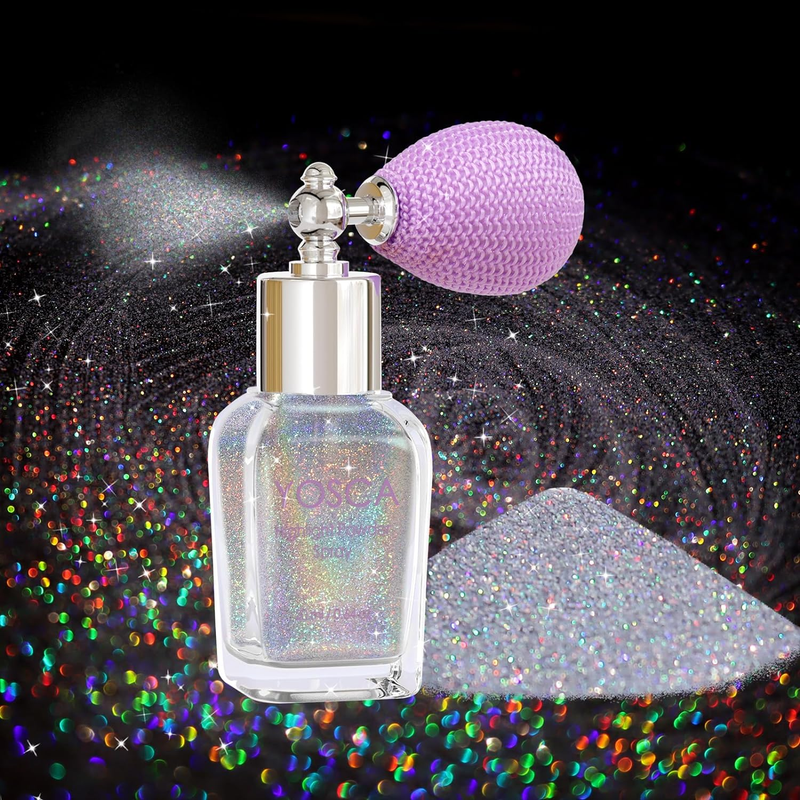 Body Glitter Spray, 30ML Loose Laser Body Shimmer Powder Holographic Hair Spray