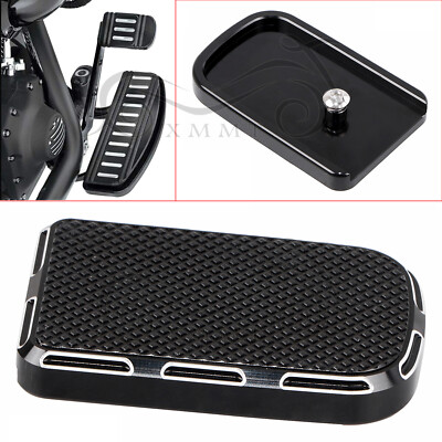CNC Large Brake Pedal Pad Cover For Harley Dyna Switchback FLD 12-16 Touring 80+