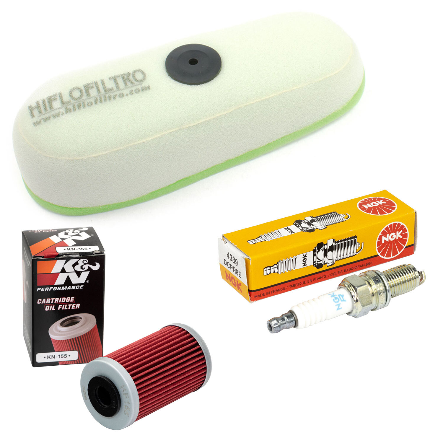 Set Zündkerze Luftfilter Ölfilter Wartung für Husaberg FC 450 400 501 600 00-06