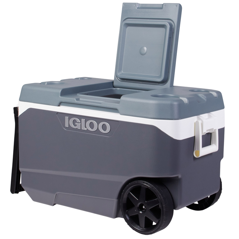 Igloo 90-Quart Maxcold Latitude Wheeled Cooler Ice Chest, Flip Top, Beach NEW