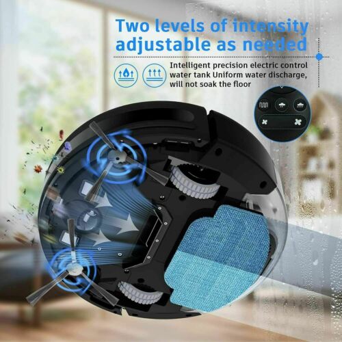 GTTVO Vacuum and Mop Robotic Vacuum Cleaner Smart Automatic Sweeper Robot 
