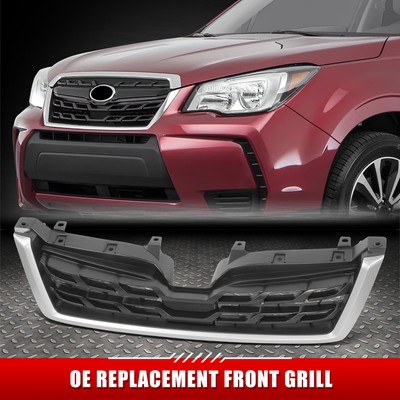 Для 17-18 Subaru Forester OE Style Серый Молдинг передней нижней сетчатой решетки радиатора