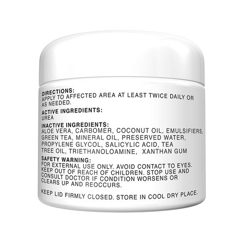 Urea 40% Plus 2% Salicylic Acid Cream, Dermatologist Recommended Exfoliating &