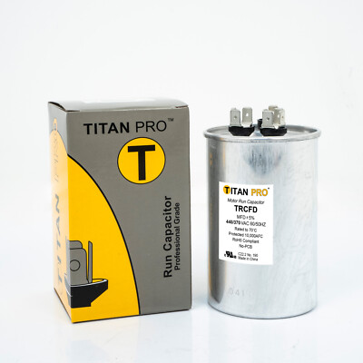 Packard TRCFD3575 Titan PRO Run Capacitor 35+7.5 MFD 440/370 Volt Round