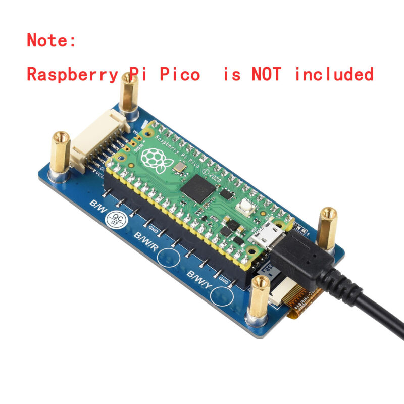 2.9inch E-paper Display Screen Hat For Rpi Raspberry Pi Pico W H Wh Rp2040 Board