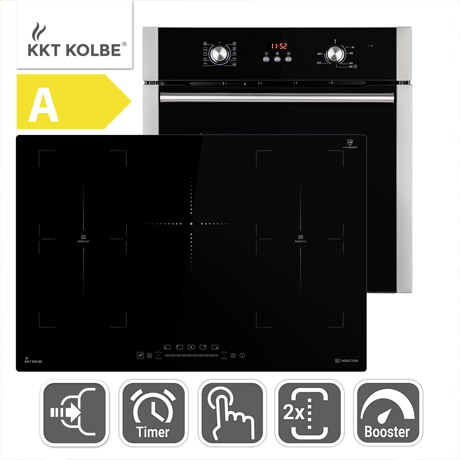 KKT KOLBE IND7705FZ Induktionskochfeld / 77 Cm Cerankochfeld / Flex