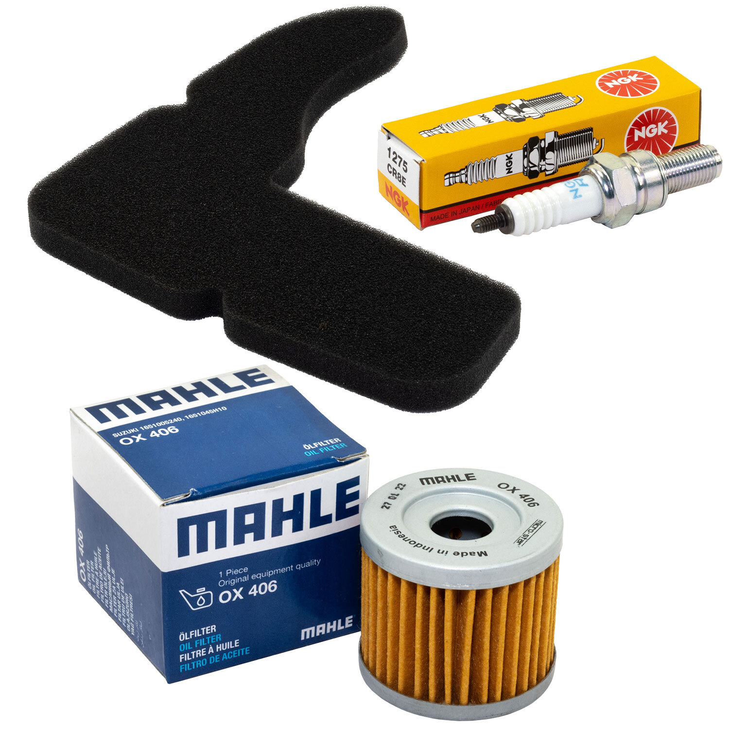 für Suzuki UC 125 Epicuro UC 150 99-02 Set Wartung Luftfilter Ölfilter Zündkerze