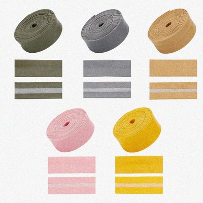 ColorFlex PU Leather Bias Tape - 10.9 Yards, 20mm, 5 Vibrant Colors for Sewing,