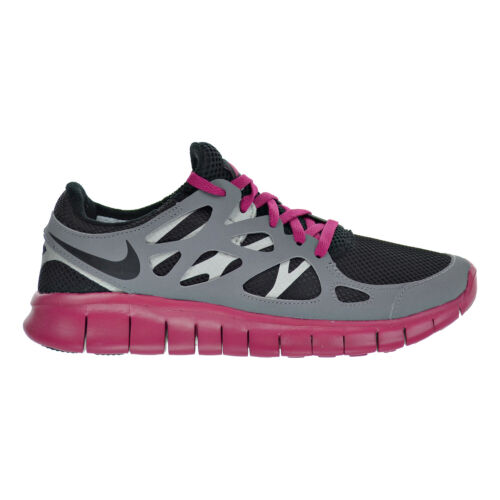 Женские туфли Nike Free Run+ 2 EXT Черный-Прохладный Серый-Спортивный Фуксия 536746-001