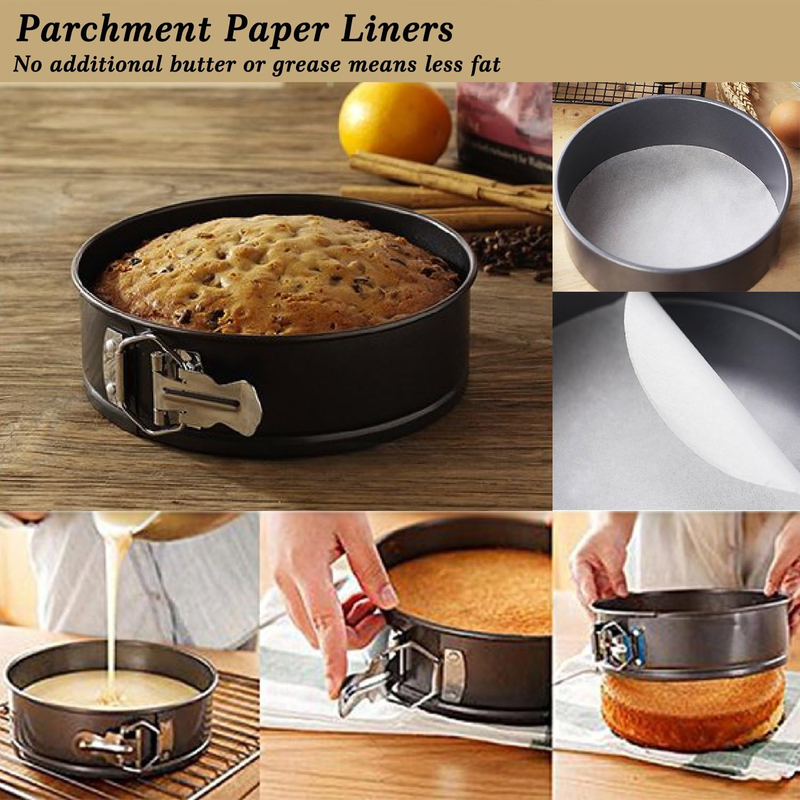 Springform Pan, Nonstick Leakproof 3 Pcs (4"/7"/9") Round Cake Pan for Baking Ch