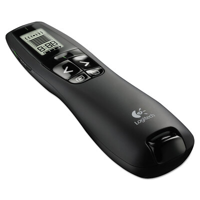 Logitech Professional Wireless Presenter w/Green Laser Pointer 100ft Projection