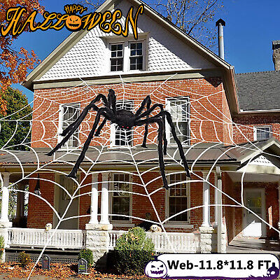Giant Halloween Spider Web Haunted House Prop Indoor Outdoor Party Garden Decor