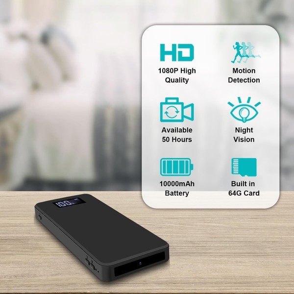 64GB Hidden Cam Portable Battery Camera 1080P Mini Body Video Recorder Security - Image 3