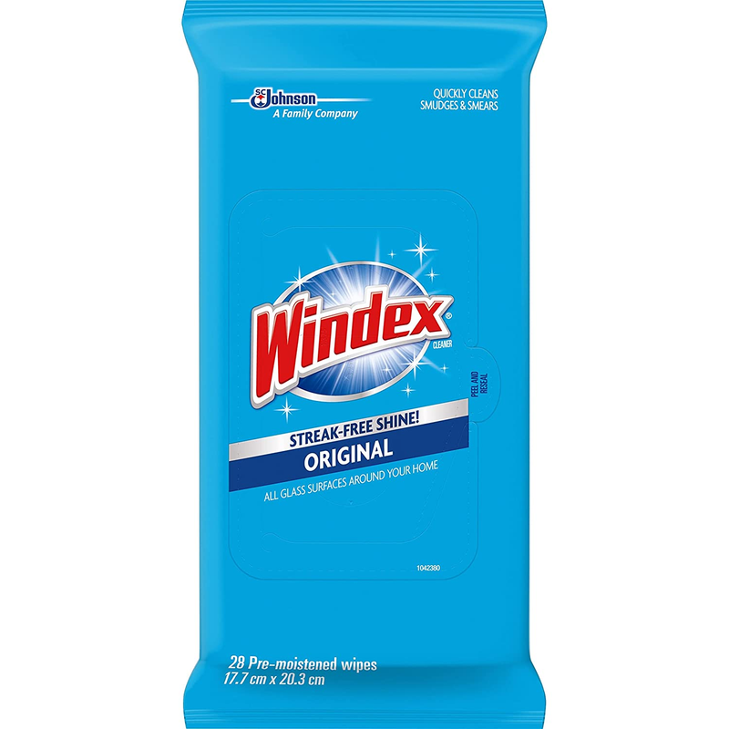 Glass and Multi-Surface Cleaning Wipes, 28 Count - Pack of 3 (84 Total Wipes)