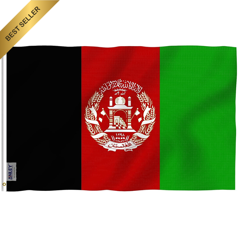 Fly Breeze 3X5 Feet Afghanistan Flag - Vivid Color and Fade Proof - Canvas Heade