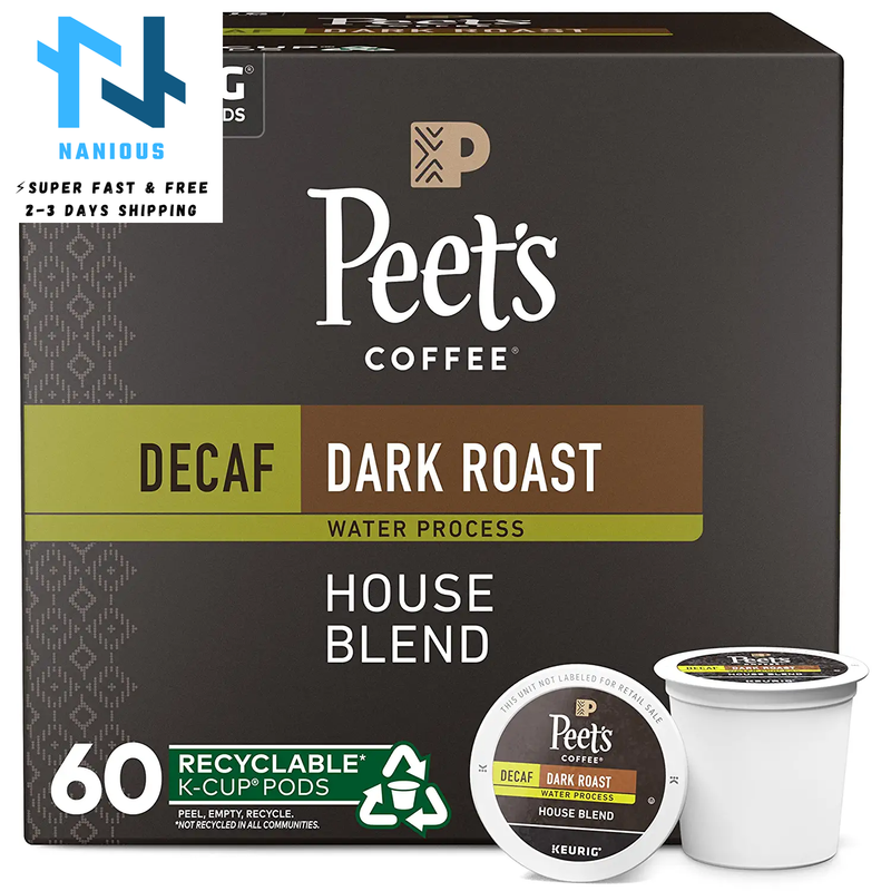 Peet'S Coffee, Dark Roast Decaffeinated Coffee K-Cup Pods for Keurig Brewers - D