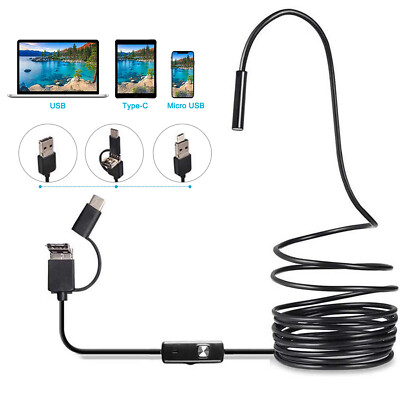 Video HD Kamera Endoskop USB Type C 7mm Inspektion Wasserdicht für Android PC