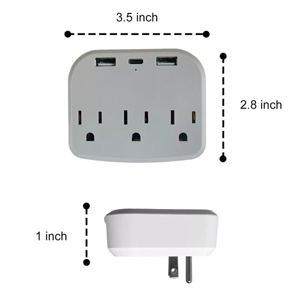 4K Hidden Camera Power Strip Audio WiFi Remote Viewing Spy Cam Wall Charger - Image 6