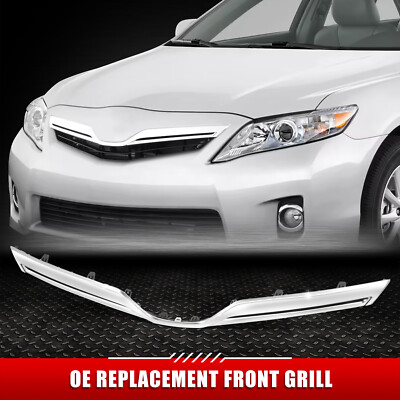 Для 10-11 Toyota Camry Hybird в стиле OE Хромированная передняя решетка радиатора с эмблемой