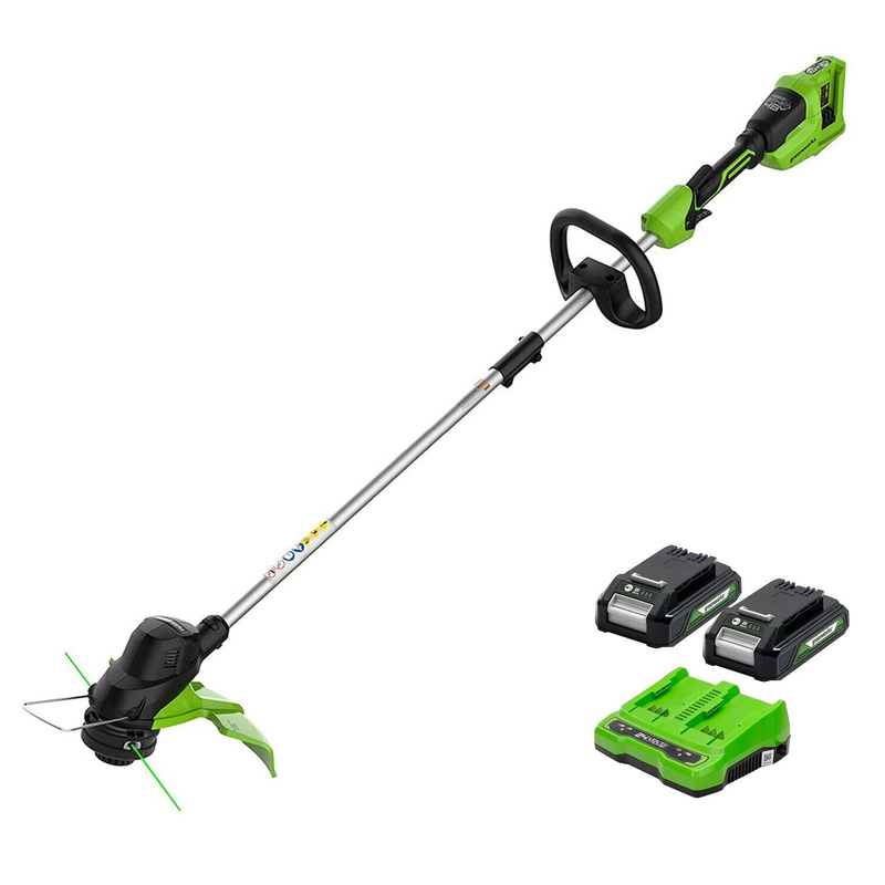 ELECTRIC WEED WACKER 15 Inch Cordless String Trimmer with Batteries and Charger
