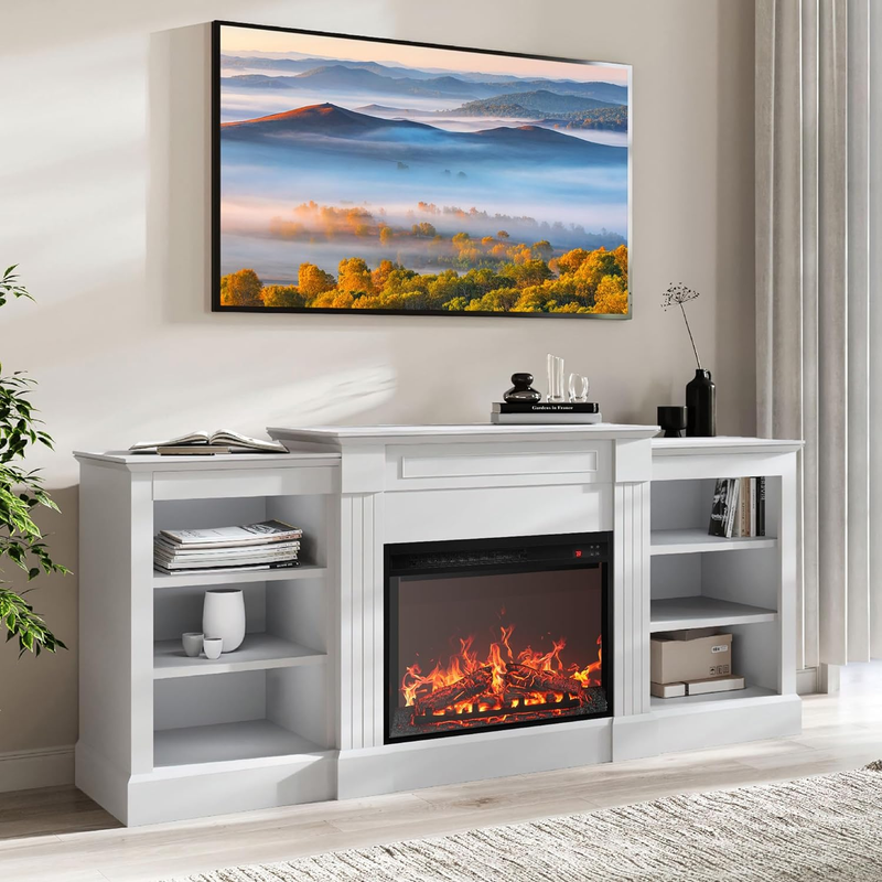 Heater, Entertainment Center With Built-in Book