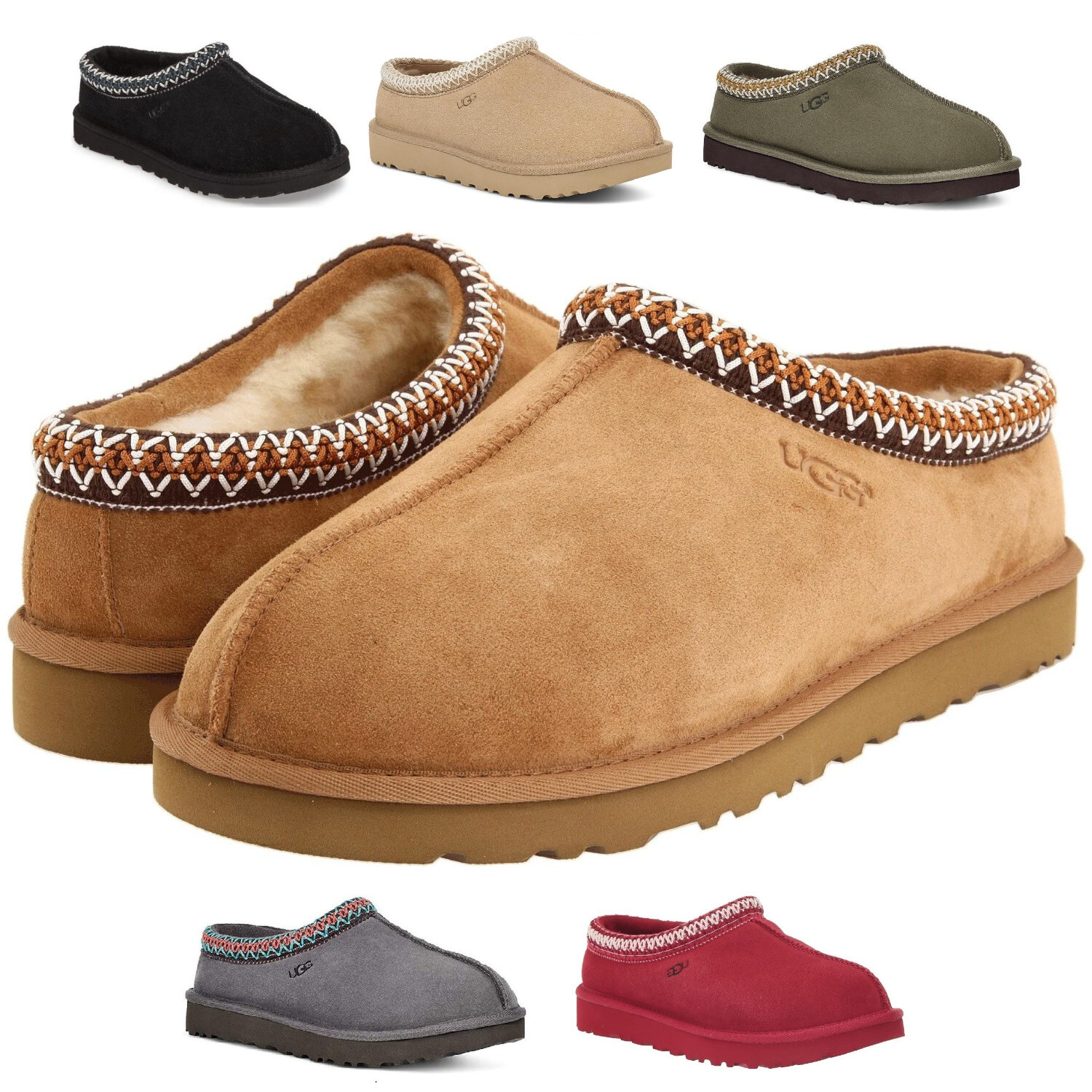 Женские тапочки UGG Tasman Authentic Chestnut в оригинальной коробке 5955