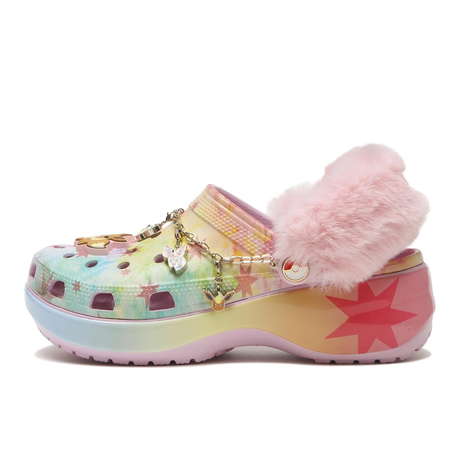 Pokemon x Crocs Classic Platform Clog Eevee MULTI 211429-90H