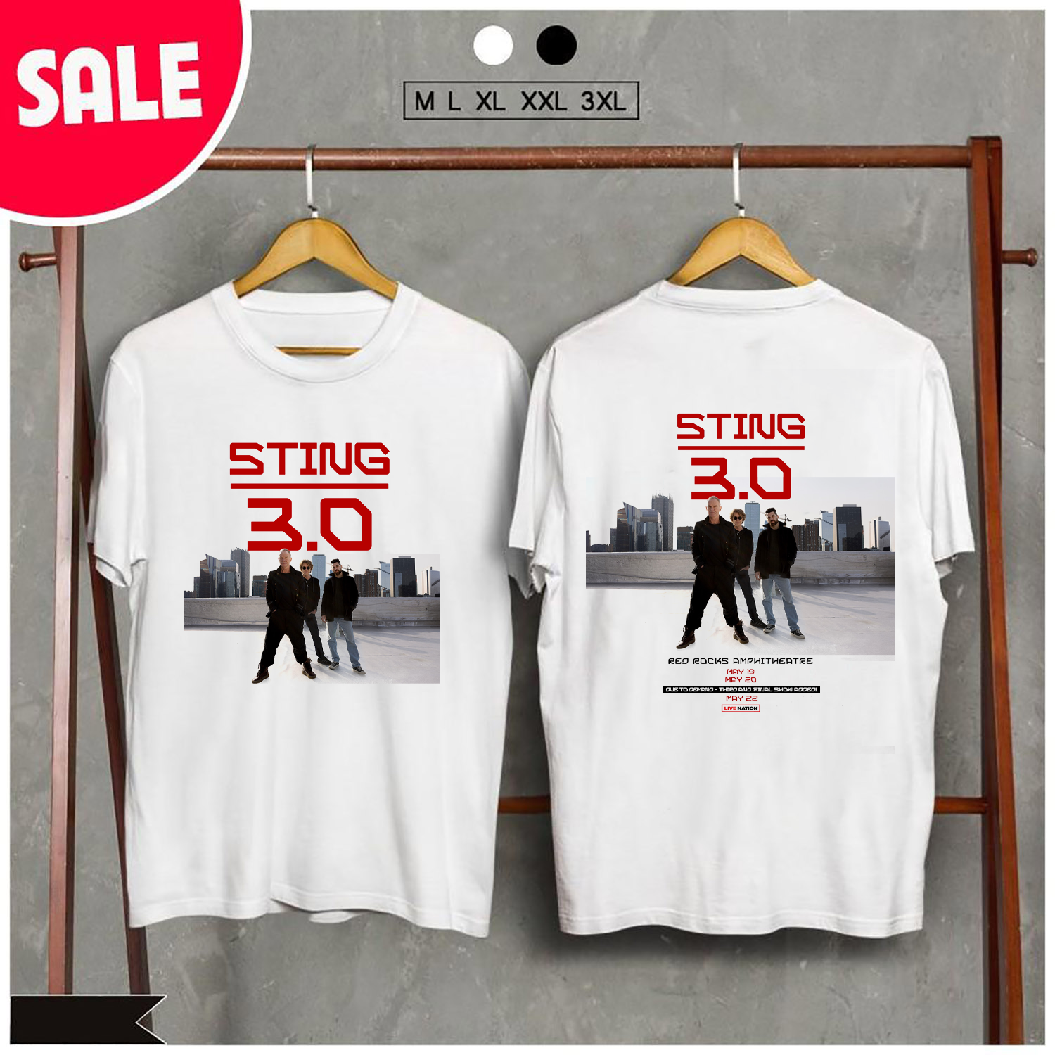 STING ★スティング★3.0 JAPAN TOUR★FIGURES　TEE STING 3.0 スティング JAPAN TOUR フィギュア Tシャツ - メルカリ