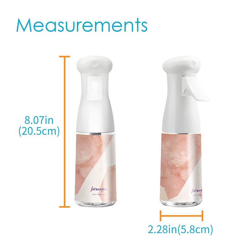 Hair Spray Bottle Continuous Mist Spray Bottle Refillable Plastic Fine Spraying