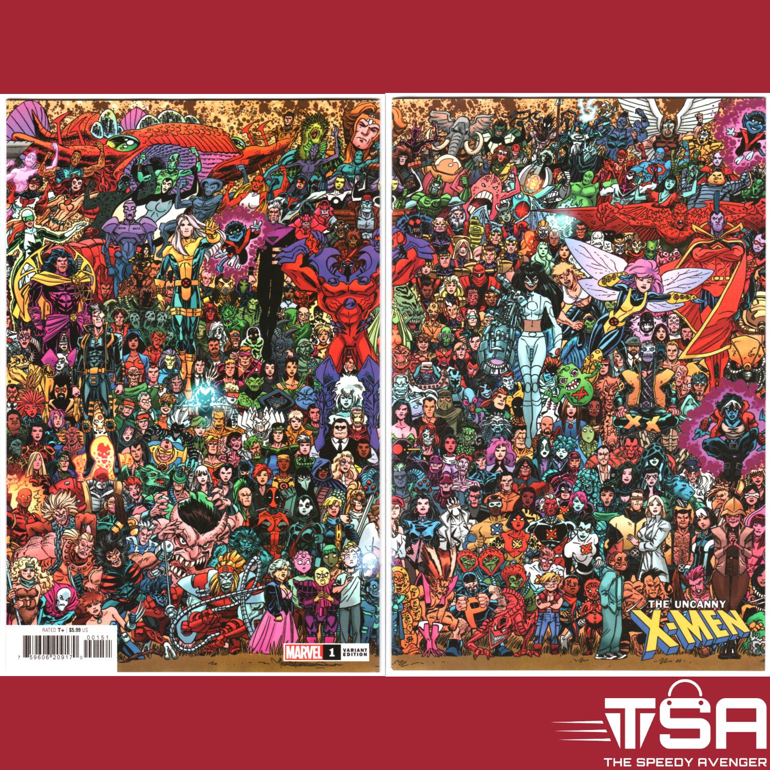 UNCANNY X-MEN #1 (Vol 6) Scott Koblish Connecting Wraparound Variant 2024 Marvel