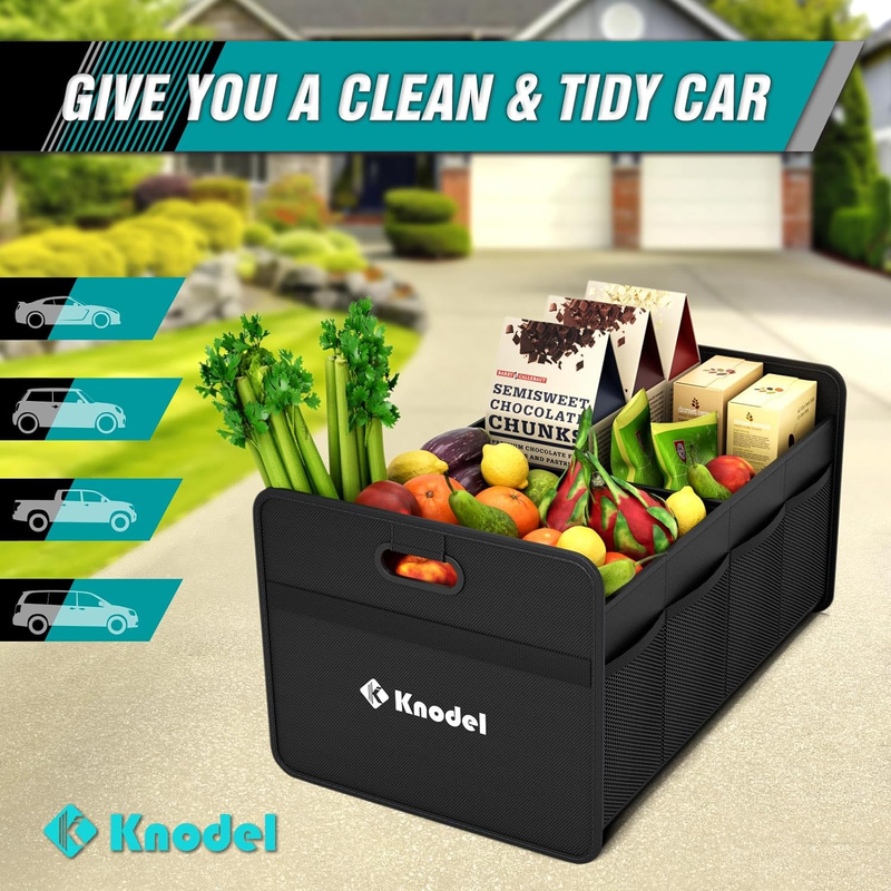 Car Trunk Organizer, Foldable Trunk Organizer for Car, Automotive Consoles & Org