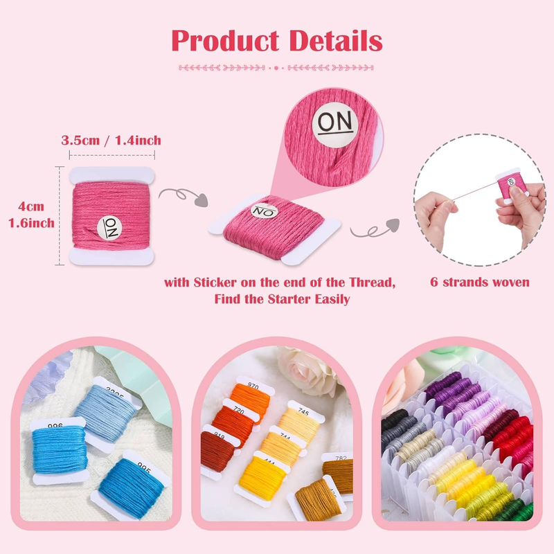 488Pcs String Bracelet Making Kit, Friendship Bracelet String Kit with 50 Skeins