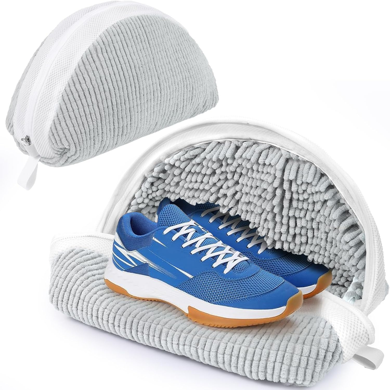 Pack of 2 Shoe Wash Bags, Washing Machine Laundry Net for Shoes, Laundry Bag wit