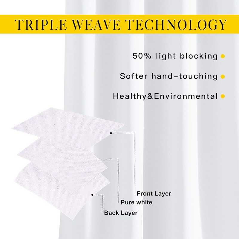 Blackout Curtains 2 Panels - Curtains 84 Inch Long,Room Darkening Grommet Curtai