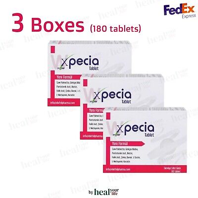 HAIR LOSS TREATMENTS XPECIA FOR WOMEN 3 BOX (180 TABLET) FREE EXPEDITED SHIPPING