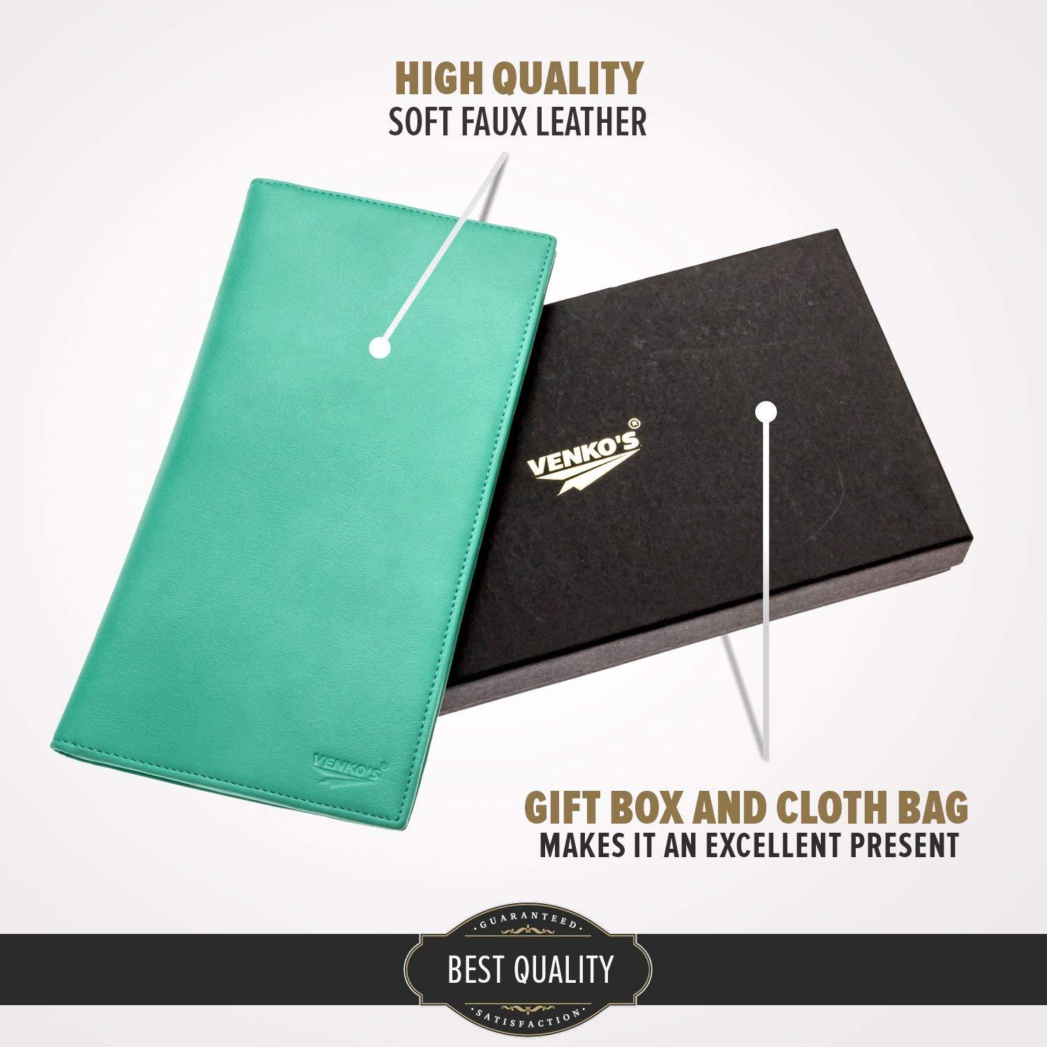 RFID Passport Holder Travel Wallet - Passport Wallet - Travel Document Holder