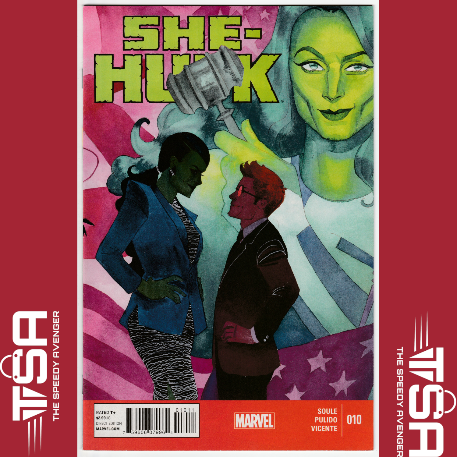 SHE-HULK #10 (Vol. 3, 2014) Charles Soule Kevin Wada DAREDEVIL COVER! MCU Disney