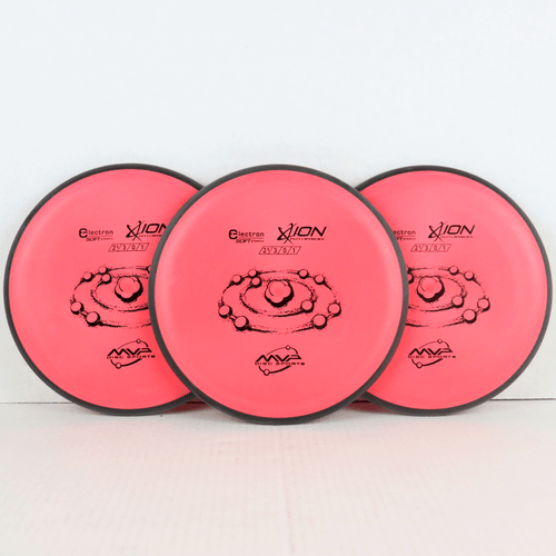 Disc Golf Putter Pack MVP Electron Soft Ion Bulk Lot of 3 Discs Red 167g