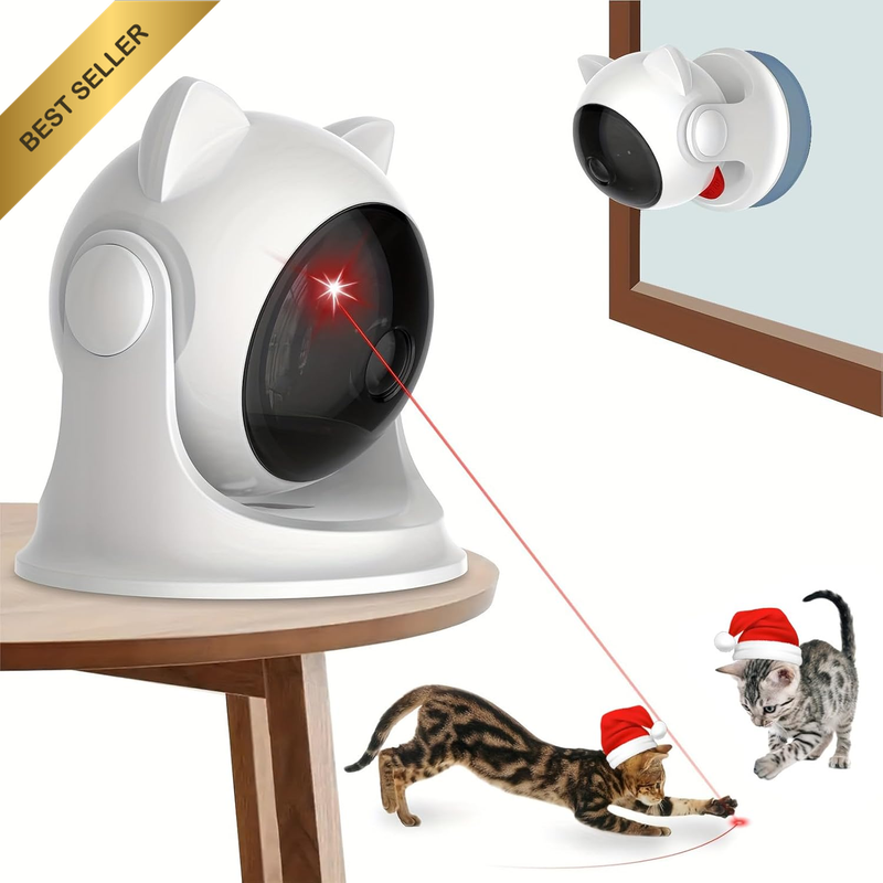 Cat Laser Toy Automatic 3 Speed Modes USB Rechargeable Trajectory