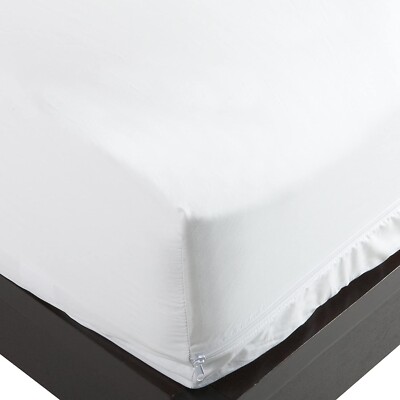 National Allergy Premium 100% Cotton Zippered Mattress Protector - Queen Size...