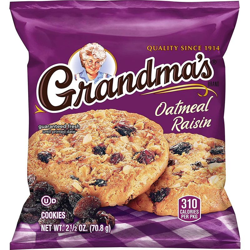 Oatmeal Raisin Cookies, 2.5 Ounce (Pack of 60)