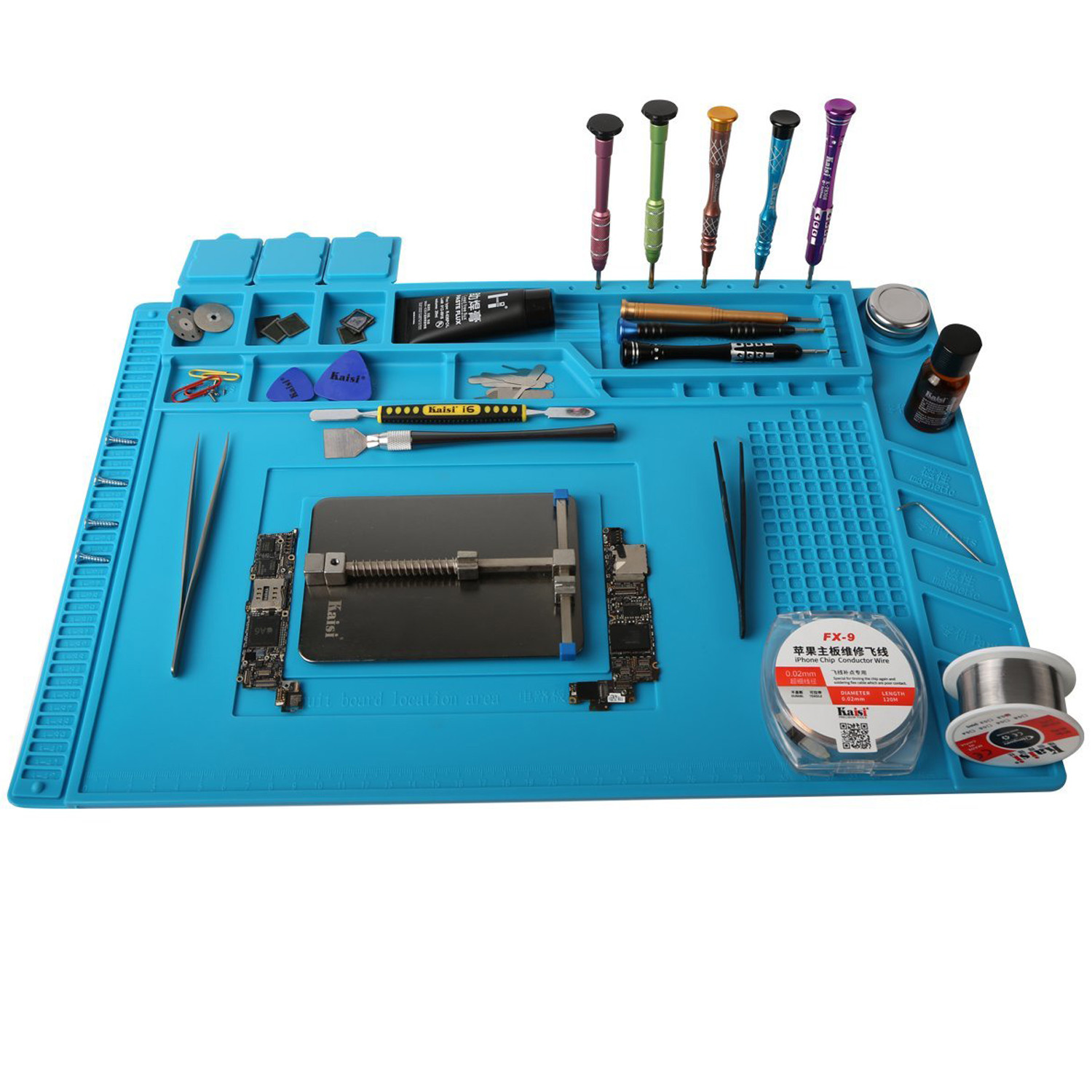 Коврик для пайки Mechanic термостойкий антистатический 475х335х9мм