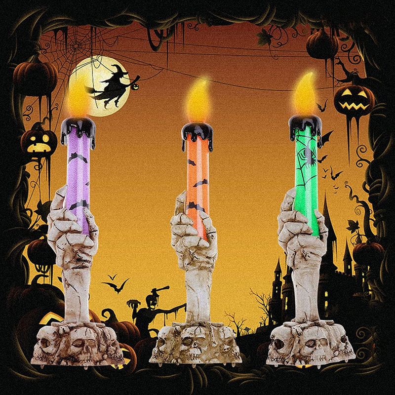 Light, Skeleton Ghost Hand Flameless Candle