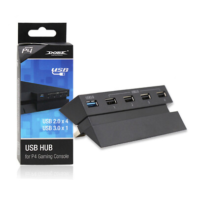 PS4 Console USB Hub with 3.0 High Speed & 2.0 USB Adapter For Playstation 4