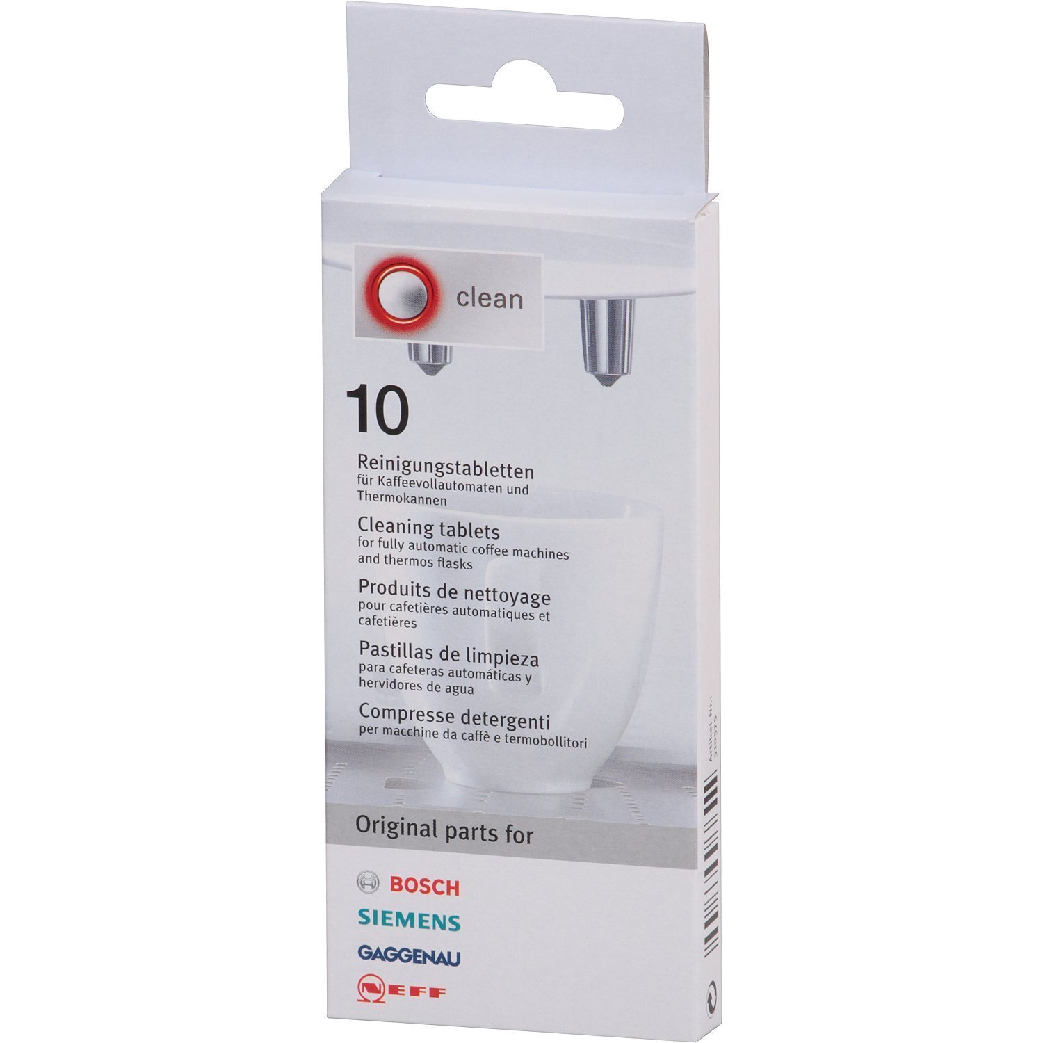 Bosch Cleaning Tablets for Coffee Machines, Pack of 10 eBay