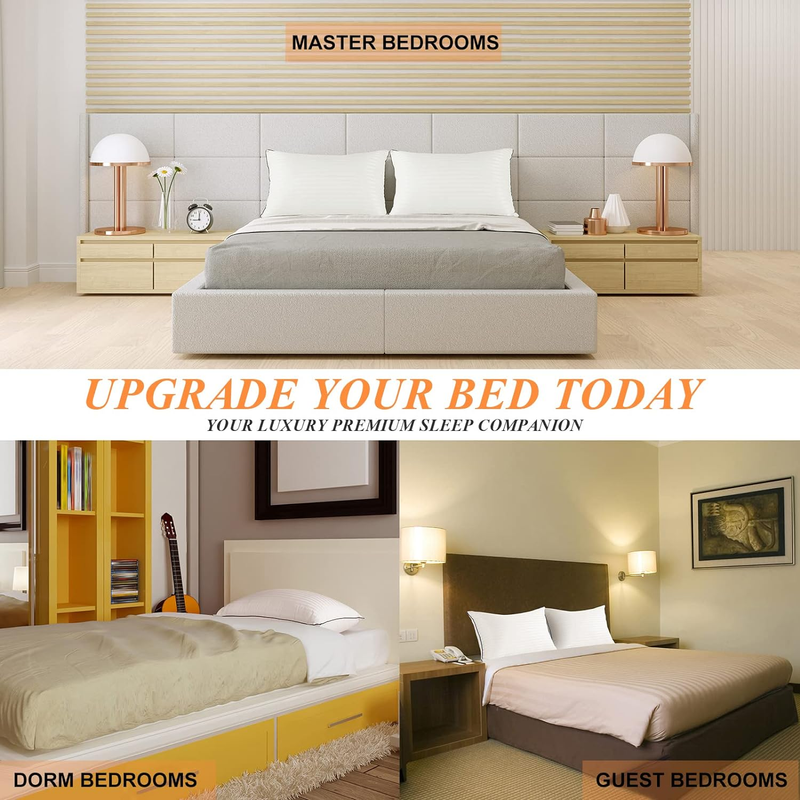 Bed Pillows for Sleeping King Size, Set of 2- Cooling, Luxury Hotel Quality with