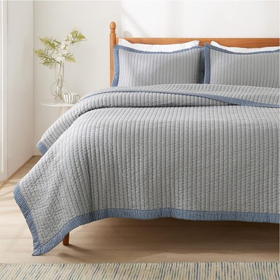 Bedsure Grey Bedspread Coverlet Queen Size / Full, 07 - - Corduroy 