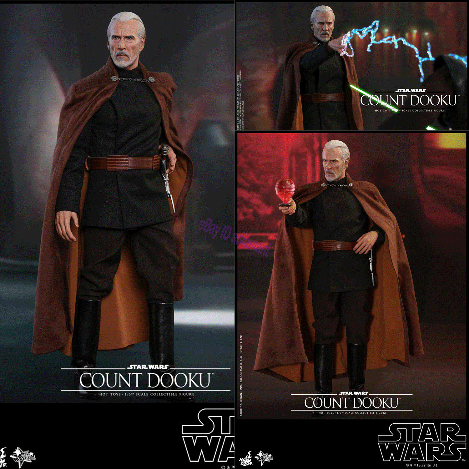 HOTTOYS Count Dooku Star Wars MMS496 1/6 Action Figure In