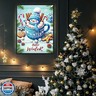 JJBSWYMT Hello Winter Diamond Art Kits for Adults,5D Christmas Snowman Diamond Painting Kits for Adults Beginners, DIY Full Drill Diamond Painting Gem Art and Crafts, Home Wall Decor 12x16 Inch